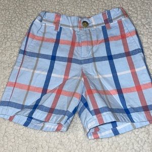 Janie And Jack boys Adjustable Waist Plaid  Shorts Size 3